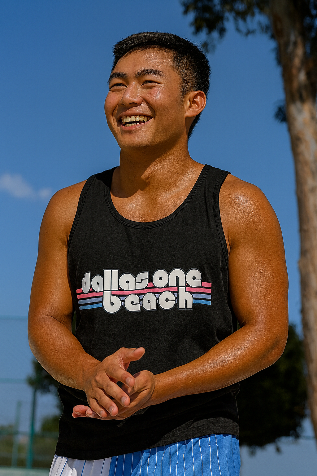 Dallas One Beach Black Tank  * Limited sizes available*